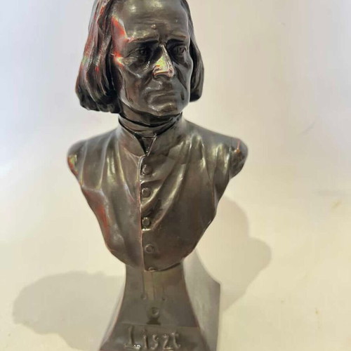 Antique Franz Liszt Bust used 16x9
