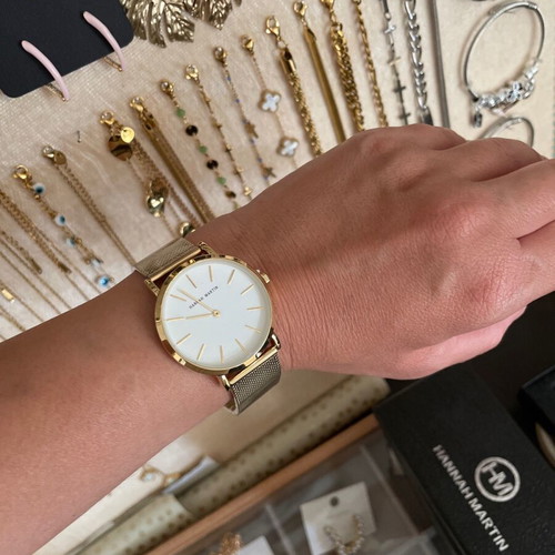 Hannah Martin unisex watch new, gold and silver