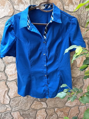 Miss Simbolo Shirt like new, blue, size L