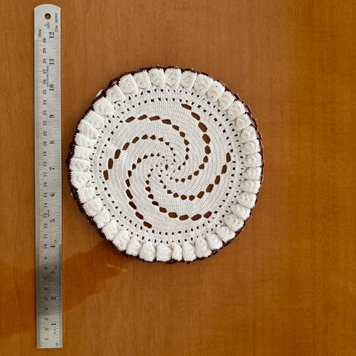 Handmade small doilies set of 9 like new