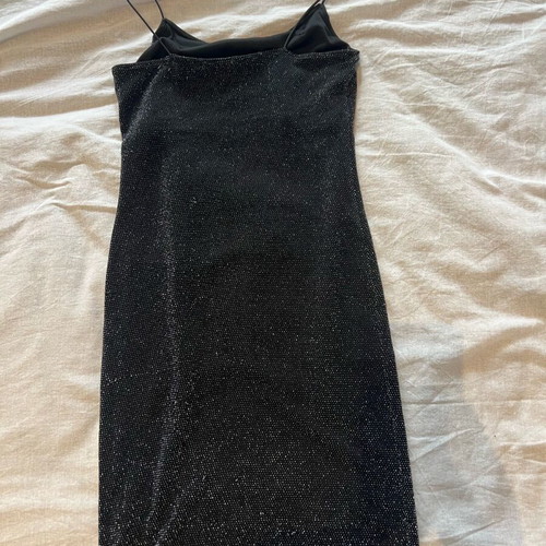 H&M dress black with rhinestones new