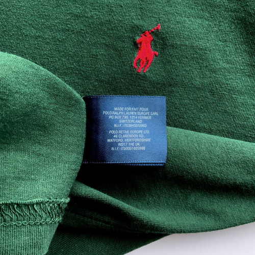 Polo by Ralph Lauren kids long-sleeve shirt green used, size L (14-16 years)
