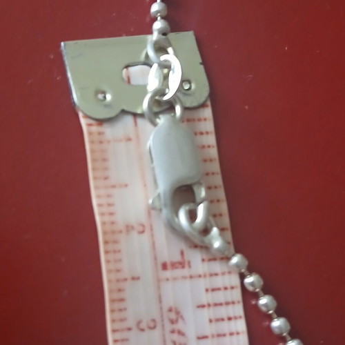 Silver necklace 925, 44 cm with pendant, like new