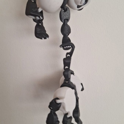 Plastic Panda new 3D printed decorative figure