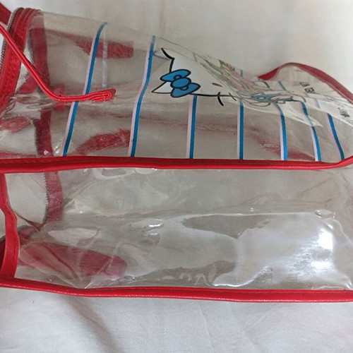 Hello Kitty vintage plastic transparent bag used