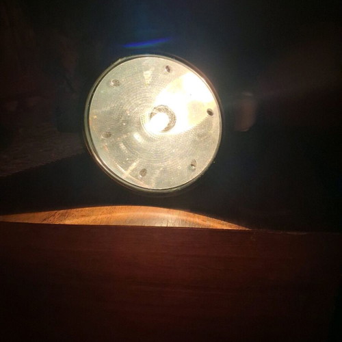 Teping 2 in 1 fluorescent lamp with lens vintage like new, beige