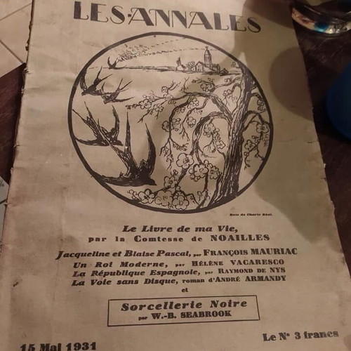 Prewar newspaper 'LE -ANNALES' used, set of 5