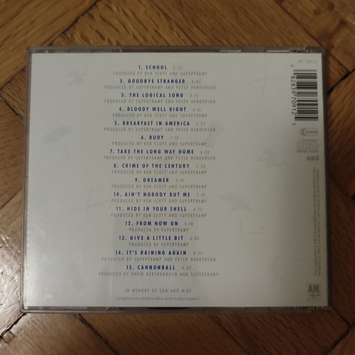 Supertramp The Very Best Of Supertramp CD used with some scratches