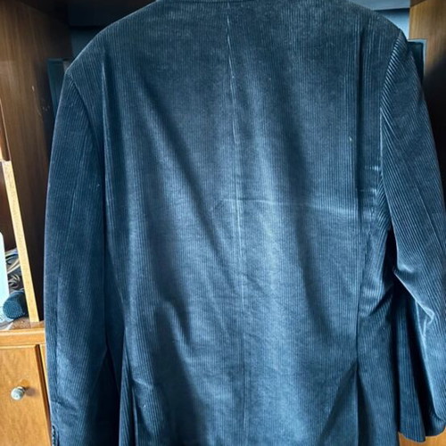 Corduroy men's jacket like new, black, size 54