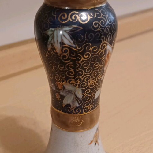 Royal Satsuma candlestick in excellent condition