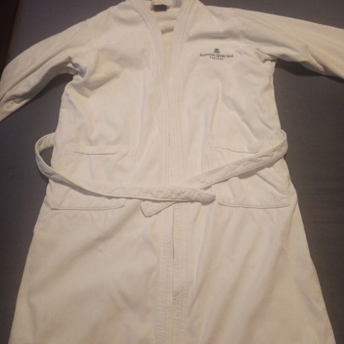 The Bernard Company men's bathrobe, white, 100% cotton
