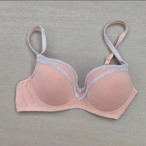 Angel Touch push-up bra nude with strass, like new