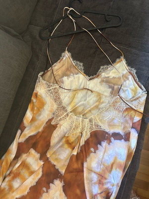 Zara limited edition dress brown lingerie style like new, size XL