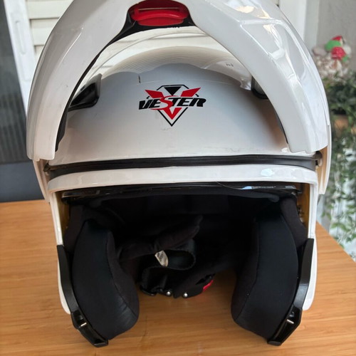 Vester full face helmet like new, white