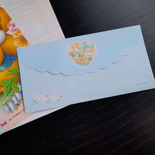 Letter writing set used x2 with squirrel and rabbit designs