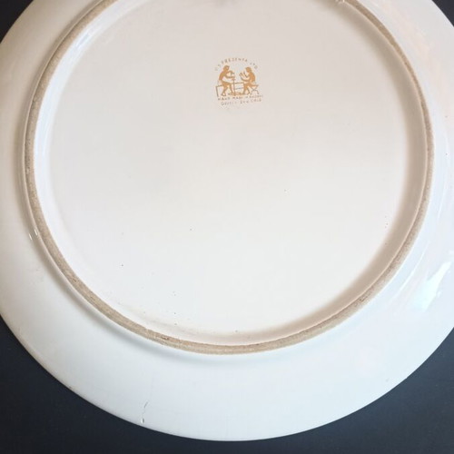 G.S. Presenta Ltd Rhodes Ceramic Plate 24cm 24K Gold like new