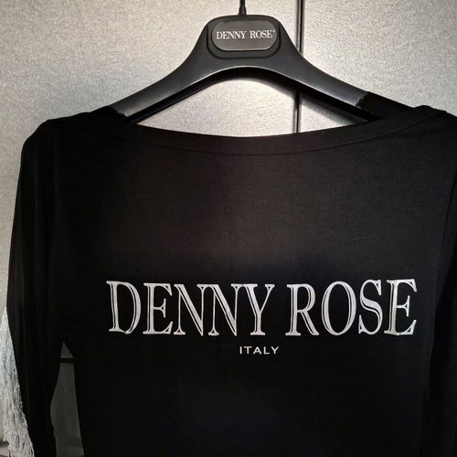 Denny Rose blouse like new, black with silver details, size S