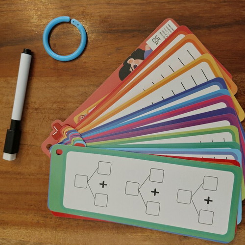 Addition learning cards 1-12 new with marker