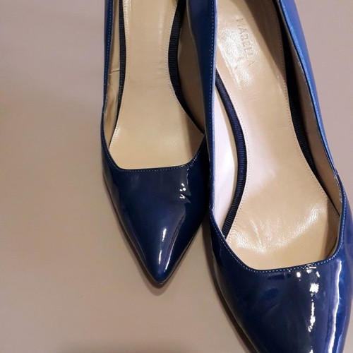 Marella heels used, blue, size 39.5, 9 cm heel