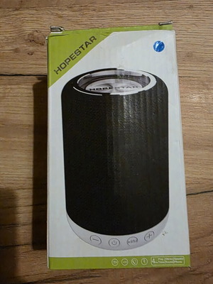 Wireless speaker blue 5 watt with radio and 4-hour battery life