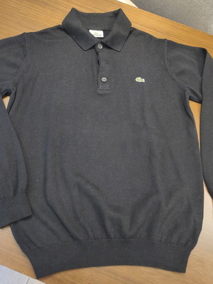 Lacoste ανδρικό μάλλινο πουλόβερ μέγεθος M μαύρο σαν καινούργιο