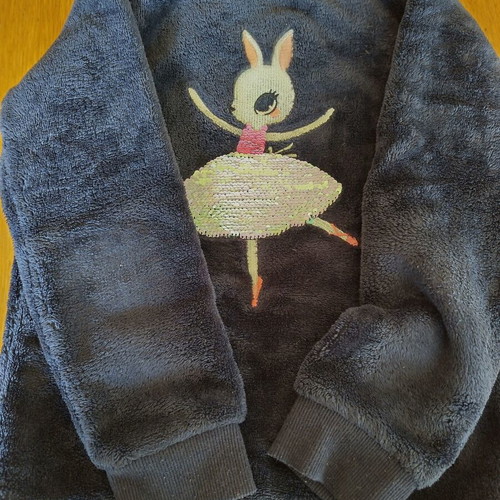 H&M sweatshirt for girl 5-6 years 110-116 cm like new, blue
