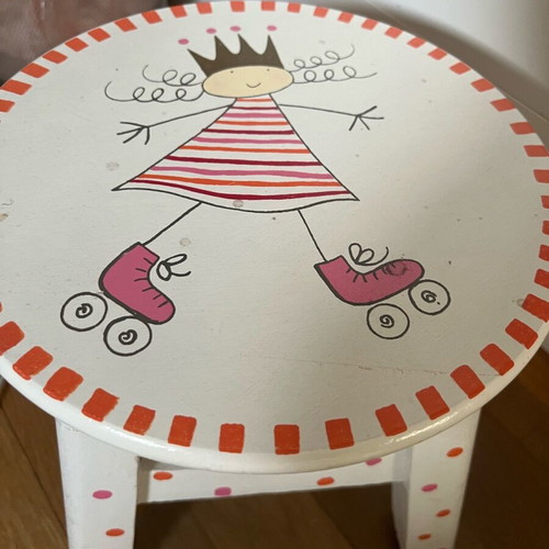 Stool with princess design for children new