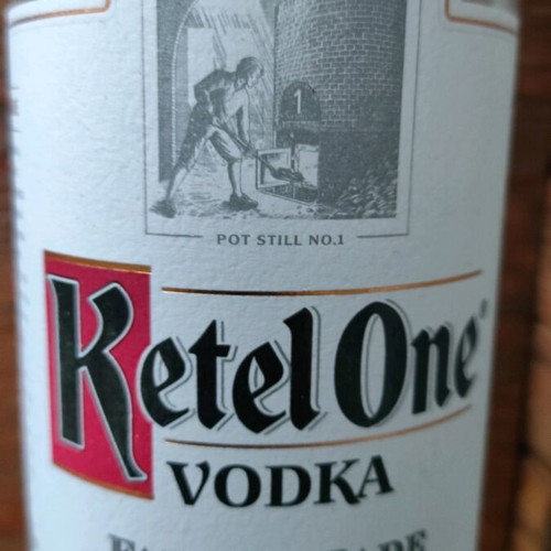 Ketel One bottle used, empty for collectors and crafts