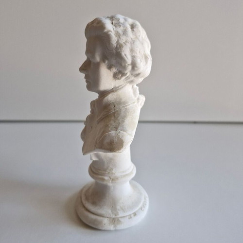 Small marble Mozart bust like new