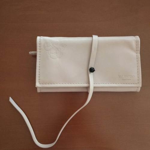 Valentino Valentina Eau de Parfum luxury travel toiletry bag like new beige