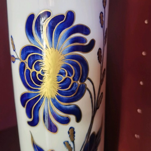 Porcelain vase KPM cobalt new
