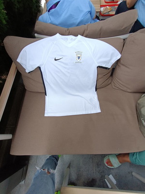 Nike Dri-FIT football jersey with Balmoral FC Derzelez emblem