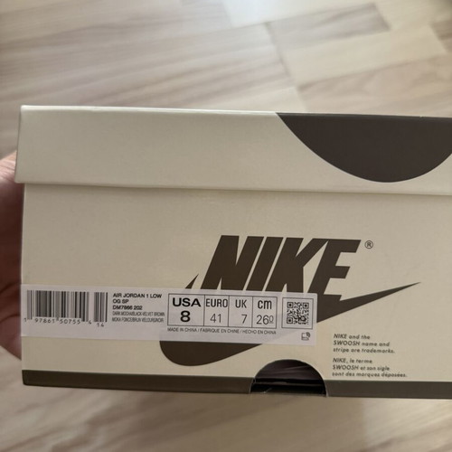 Nike Air Jordan 1 Travis Scott sneakers brand new, size EU 41, brown
