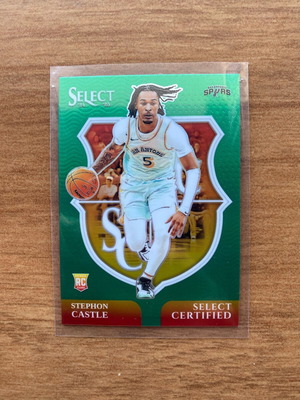 Stephon Castle Green Prizm Select Certified rookie card new