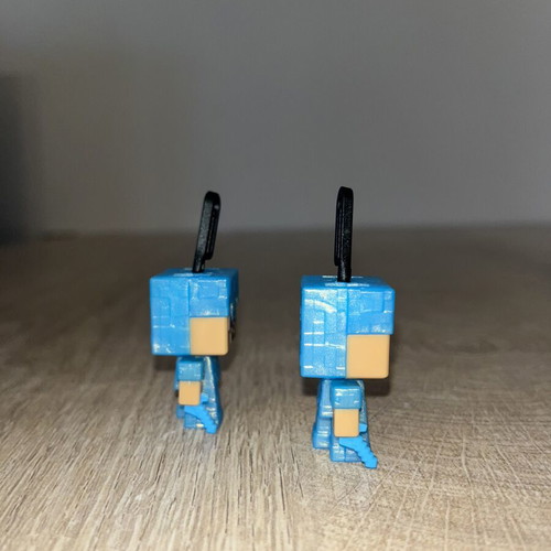 Minecraft Steve diamond armor figures pack of 2 like new