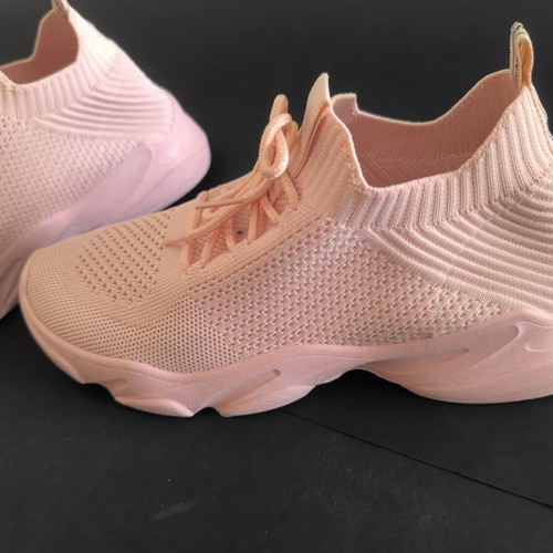 Pink sock-style sneakers size 39