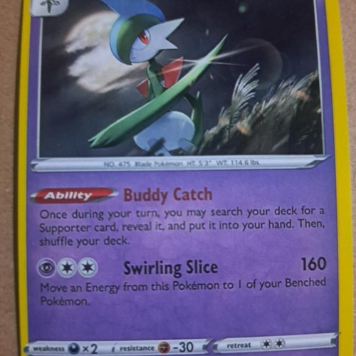 Gallade 62/189 Astral Radiance Holo Rare Pokémon like new