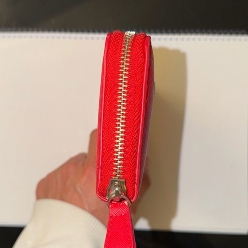Valentino wallet used, red