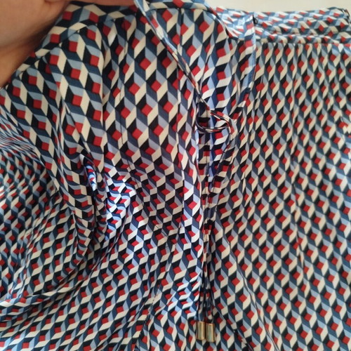 Women's summer pants like new, blue and multicolor, sizes S and M
