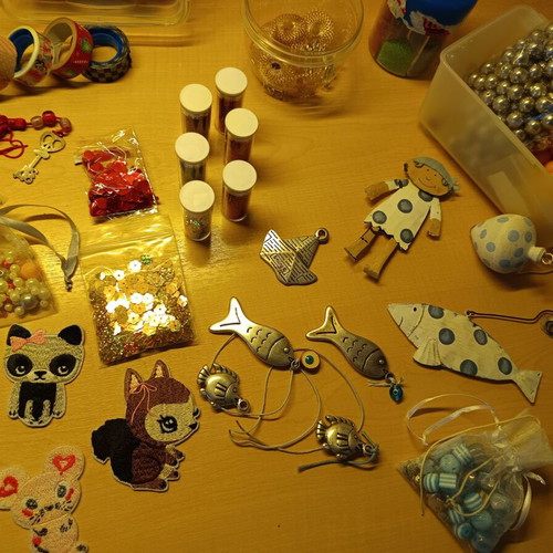 Craft supplies pack new with decorative and packaging materials