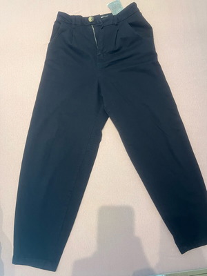 Zara fabric pants new, black and dark blue, size 32-34