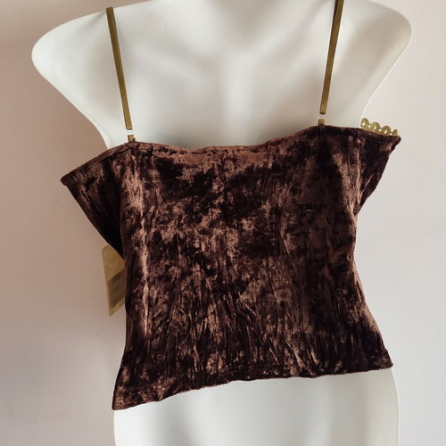 Velvet corset with gold details and green stones, new, Parisian style