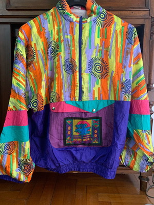 Disco sweater vintage 80s XL multicolor used