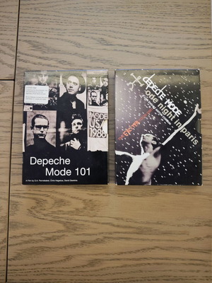 Depeche Mode live DVDs 101 & One Night In Paris σαν καινούργιο, rock