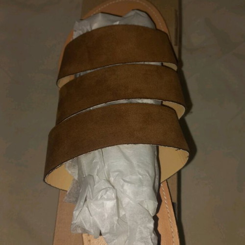 Summer Castor Sandals 39 Brown Suede Greek Made