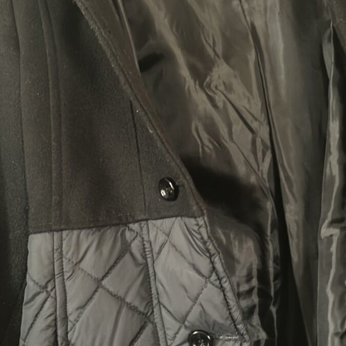 Chief coat for girls like new, with detachable hood, black