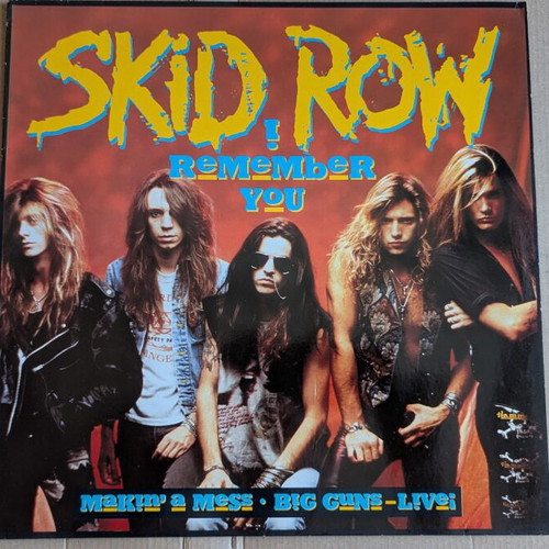 Skid Row 12" Maxi Single vinyl record like new, metal