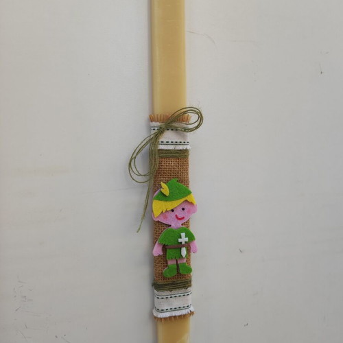Peter Pan candle new handmade with 3D felt decoration