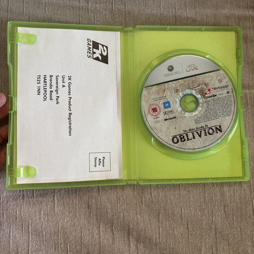The Elder Scrolls IV Oblivion Xbox 360 game, English