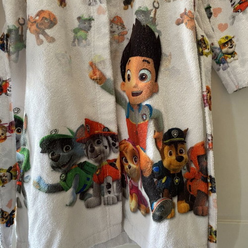 Paw Patrol Cotton Bathrobe for Boys 5-6 Years Like New